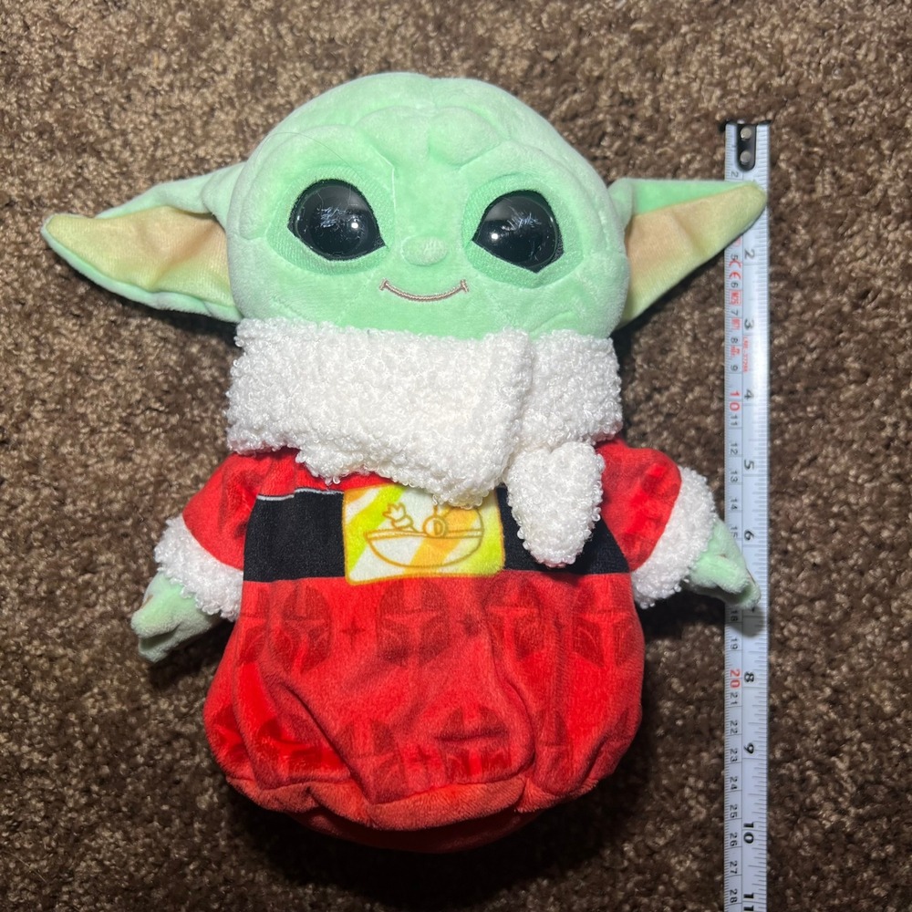 Mattel Star Wars Grogu Baby Yoda Plush 2022 9" Holiday Sweater The Child Toy‎ - Picture 4 of 9
